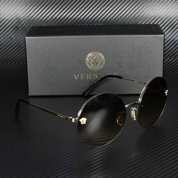 Versace Gold Brown 59mm Sunglasses - Picture 3 of 3